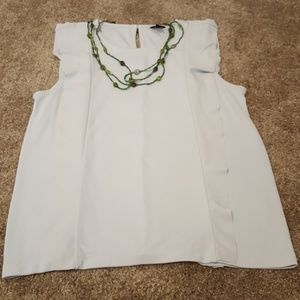 Ann Taylor Ruffle Edge Blouse